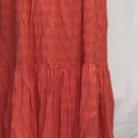 ❤️ NWT Old Navy Women's Tiered Tie-Front Maxi Swing Sundress Dress Red Lory SZ L - Picture 10 of 16